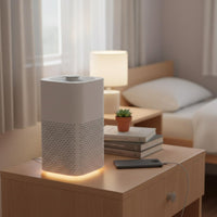 Function Space-Saving Air Purifier with Night Light Formaldehyde Removal Mini Air Purifier Quiet Operation for Pet Owners, Babies