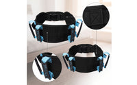Gait Transfer Belt Padded Gait Belt with Handles Adjustable Medical Mobility Assist Strap for Caregivers, Patients, Bedside Transfers, Home Care