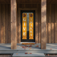 Thanksgiving Harvest Festival Porch Sign Banner for Indoor Outdoor Decoration