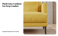 Minimalist Design Metal Frame Sofa Nordic aesthetic Living Room Seating Removable upholstery Couch utilitarian Look for Apartment Dwellers, Homeowners, Interior Decorators, Small Spaces, Office Lounge, Reception Area, Entryway