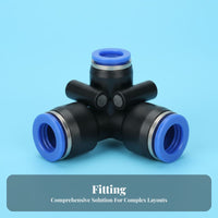 High Temperature Resistant Push-to-Connect Quick Connect Pipe Fitting for Gardeners, DIY Enthusiasts, Greenhouse, Garden, Patio
