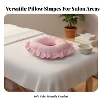 Beauty Bed Face Pillow Skin-Friendly Rectangular Sponge Gentle Padding Gentle Kneading Table Headrest for Beauticians, Estheticians, Salon, Travel