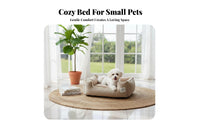 Washable Dog Sofa Multi-Season Use Soft Cat Bed Bite Resistant Bolster Dog Bed for Small Dogs, Young Dogs
