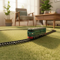 Realistic Motor Locomotive Toy Detailed Electric Model Locomotive Easy Train Set Low Maintenance for Collectors, Tabletop Layouts