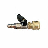 Sturdy Metal Build Pressure Washer Quick Coupler Washer Adapter Valve Leak Secure Connection High Pressure Hose Connector for Car Wash, Garage