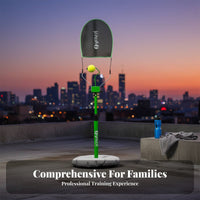 Height Adjustable Solo Tennis Coach Improves Hand-Eye Coordination Tennis Self-Coach Anti-Winding Design for Children, Home, Outdoor, Indoor