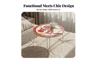 Space-Saving Portable Bed Table Easy Storage Bed Tray Table Multi-Functional Foldable Laptop Desk Lightweight for Students, Telecommute Workers, Bedroom, Bay Window, Balcony, Dorm Room