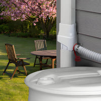 Smooth Finish Downpipe Diverter Stepped Design Plastic Rainwater Diverter Rectangular Shape Downspout Rain Collector