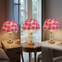 Floral Table Lamp  Decorative Floral Lamp Soft Lighting for Bedside