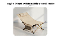 Foldable space-saving resting Cot Folding Design Adjustable Reclining Lounger exceptionallyLightweight Nap Bed Breathable Fabric for Office Workers, Travelers, Workstation, Dorm Room, Travel, Beach