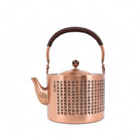 Copper Kettle with Strainer Traditional Hammered Copper Teapot