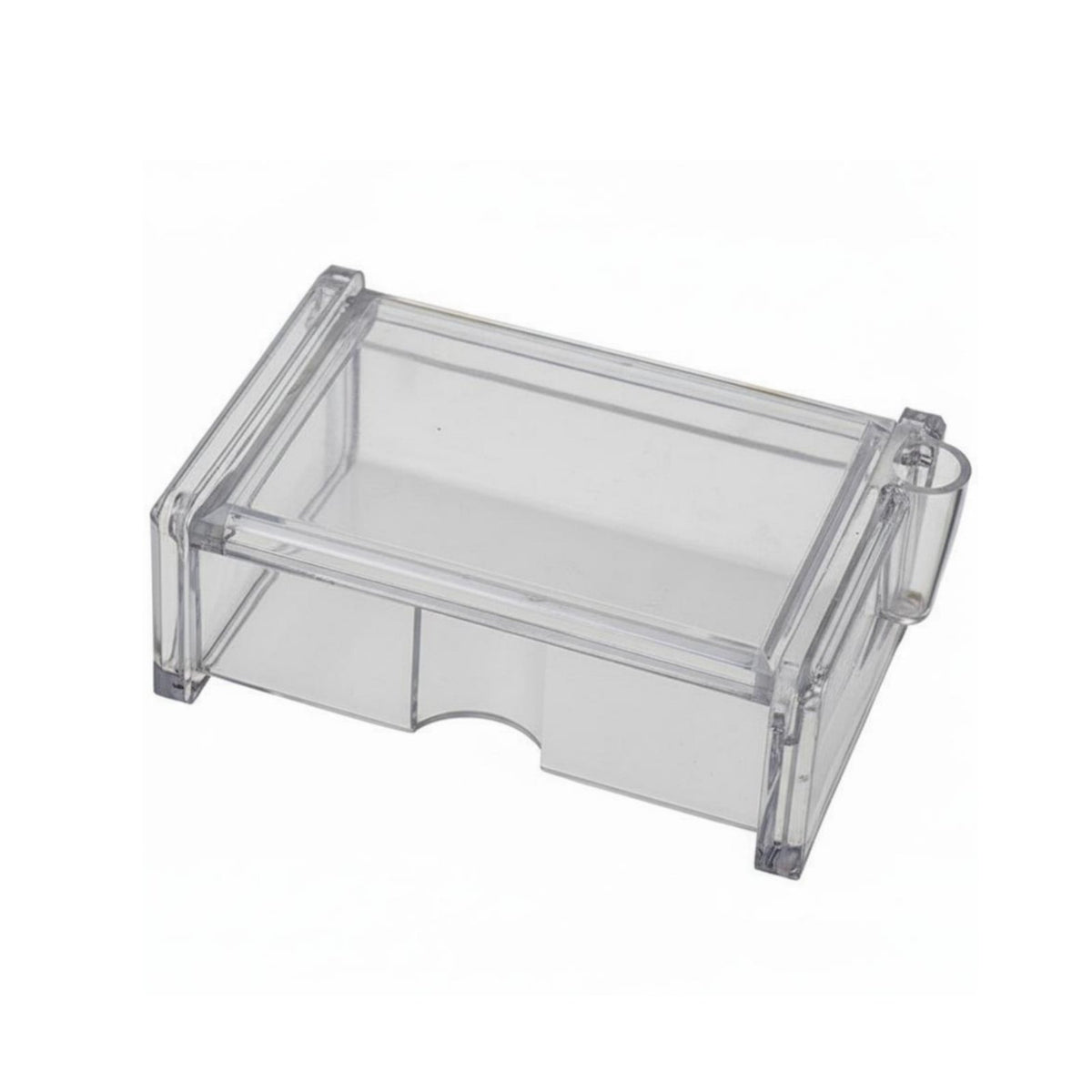 Business Card Holder Transparent Organizer Polished Edges for Office Desktop