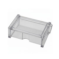 Business Card Holder Transparent Organizer Polished Edges for Office Desktop