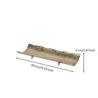 Boat Tray Hammered Fruit Tray Low-Profile Centerpiece Bowl for Dining Table, Reception Area