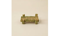 DIY Landscaping Resin Bamboo Bridge Great Gift Micro Landscape Bridge House Decoration for Hobbyists