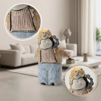 Hand-Painted Ceramic Figurine Cute Dinosaur Figurine Modern Figurines Decorative for Homeowners