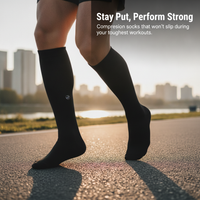200-Needle Nylon Compression Socks for Sports, Strong Pressure Calf Support, Elastic Compression Stockings