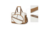 Padded Sports Bag with Racket Pocket Quilted Badminton Bag Easy to Clean Long-Lasting