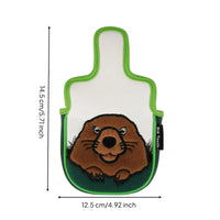 Embroidered Square Putter Headcover Cute Square Mallet Putter Headcover Stain-Resistant Golf Club Cover with Soft Inner Soft Inner Padding Eye-Catching for Golfers