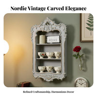 Ornate Wall rack European design Floating Shelf Multi-Functional for Homeowners