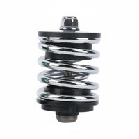Folding Bike Shock Coil Metal Rear Shock Absorber Coil Cycling Parts Durable Alloy Material