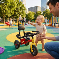 U-Shaped Child Ride-Safety Barrier Metal Frame Push-Along Safety Guard for Children