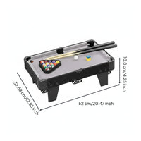 Compact Mini Tabletop Billiard Table Felt Play Surface Tabletop Pool Table Rounded Pockets Toy Sport Textured Exterior