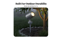 Colorful Outdoor Tree Illuminator Decorative LED Ground Stake Light Adjustable Angle for Garden, Courtyard, Pathway