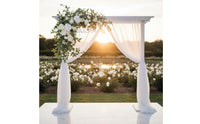 2 Pieces Wedding Arch Flowers Realistic Look Corner Floral Arrangement