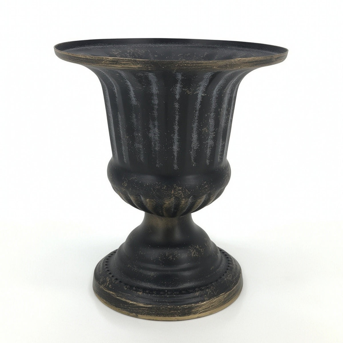 Vintage-Style Flower Vase Pedestal Goblet Vase Rustic Candle Cup Decorative for Mantel