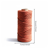 Multi Color 3 Mm Cotton Rope Decorative DIY Hanging Rope Soft and Long-Lasting for Home Decoration, Gift Label Making