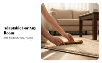 Cookie Design Cookie-Shaped Seat Creative Shape Four-Legged Utility Stool Multi-Functional Small Bench Space-Saving for Families, Homeowners, Apartment Dwellers, Living Room, Entryway, Bedroom, Kitchen