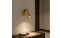 Modern Bedside Reading Lamp Aluminum Body Rotatable Headboard Light for Bedroom