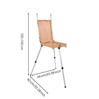 French Easel Foldable Storage Box Easel Portable Painting Box for Artists, Painters