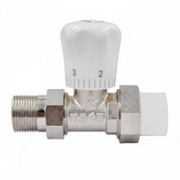 Easy to Install PPR Thermostatic Heater Valve Energy Saving Thermostatic Heater Valve Heat and Cold Resistant for Homeowners, Heater S