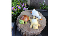 3 Pieces Multiple Designs Resin Creature Plant Picks Hand-Painted Details Miniature Creature Pot Decorations Cute & Charming for Patio