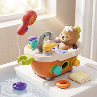 Light-up Bathtub Toy with Shower Head Colorful Musical Bathtub Toy Fun Water Play Set Sensory for Toddlers, Babies