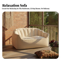 Soft Fabric Cover Highspine pouch Chair Fullfigure Support Ergonomic Foam Lounger Lightweight Lazy Sofa No Assembly Required for Students, Book Lovers, Bedroom, Living Room, literature corner, Home Office