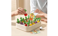 Carrot Memory Game Developmental Wooden Memory Matching Game Recognition Games for Preschoolers, Playroom, Homeschool
