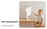 All-in-Single Kids Drawing Easel Sturdy Kids Art Easel Easy to Stow Whiteboard Stand Foldable for Toddlers, Preschoolers, Parents, Playroom, Bedroom, Classroom, Kindergarten