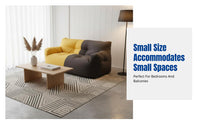 Bean Bag Sofa, Nordic Minimalist Design, Double Seat, Removable Cover, EPS Filling, Ideal for Small Apartments, Bedrooms