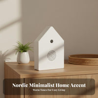 Avian Song Music Box Natural Birdsong Singing Avian Box Birdhouse Sound Machine Soothing Nature Sounds House Shaped Sound