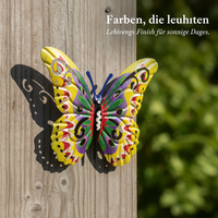 Metal Butterfly Wall Decor for Home, Garden, and Outdoor Fence Decoration