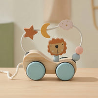 Pull-Along Toy Car Educational Bead Maze Toy-Safe for Preschoolers