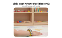 Tinkle & Chime Wristband Easy to Play jingler Strap rattle Engaging Sounds Early Learning Tool for Children, Toddlers, Kindergarten, Stage Performance, Home