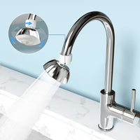 Stainless Steel Replaceable Outlet Plate Aerator Polished Finish Anti-Splash Aerator Pressure-Boosting Faucet Filter