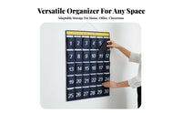 Numbered Pocket Chart Large Capacity Cell Phone Hanging Organizer Space-Saving