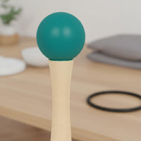 Sound Bowl Mallet and O-Loop Set Long-Lasting Crystal Singing Bowl Rubber Mallet Wooden Handle Percussion Stick Easy to Use