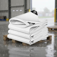 Heavy-Duty Tarpaulin Reinforced Corners Heavy Duty Canvas Tarp Versatile Outdoor Tarp for Truck Bed, Construction Site, Rooftop