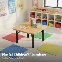 Early Learning Small Square kids' Table Multi-Functional children's Furniture Sturdy Construction Play Desk Stable construction for Preschoolers, young children, Parents, Kindergarten, Daycare, Classroom, play area